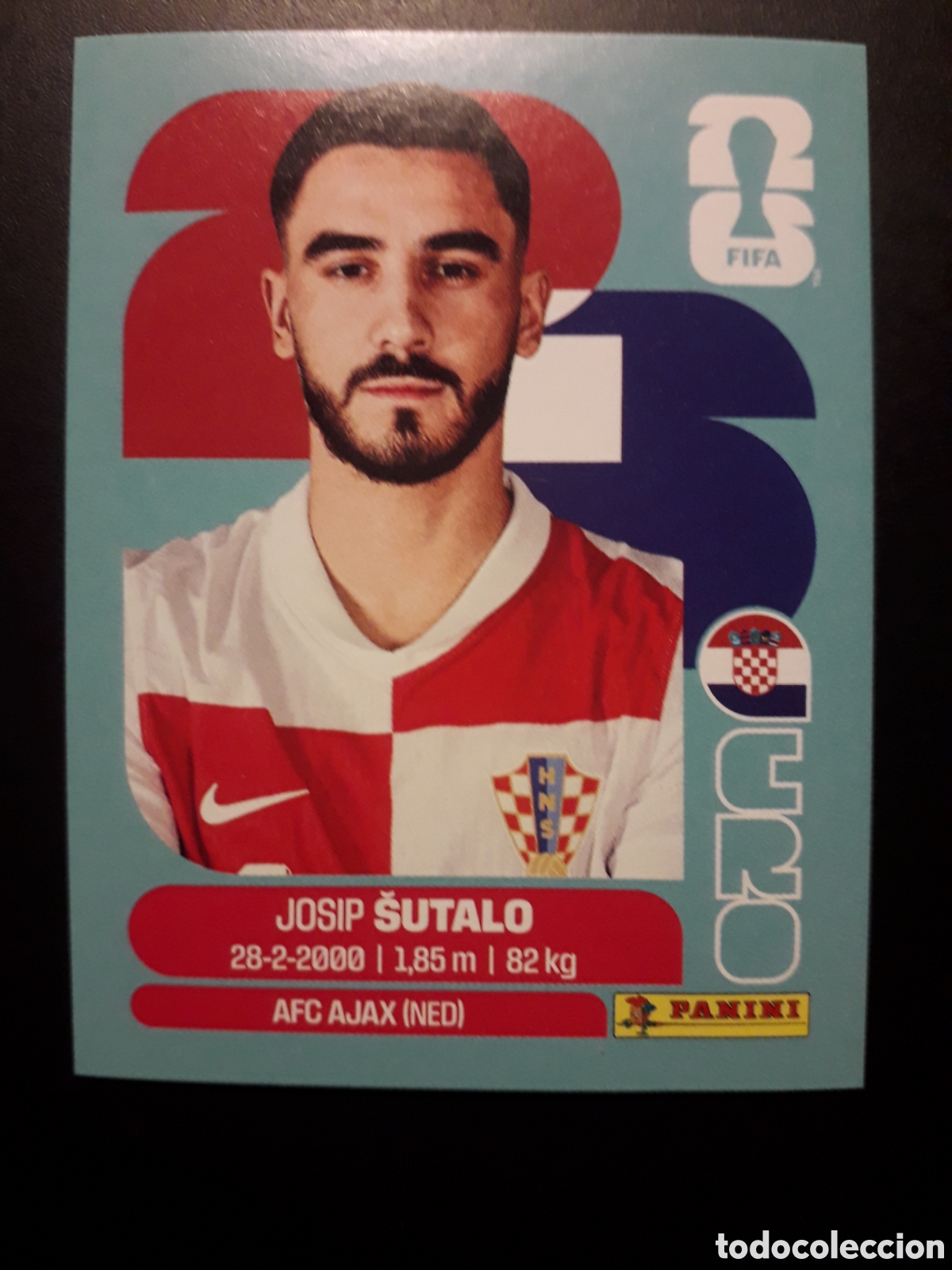 Cromos de F&uacute;tbol: &Scaron;UTALO CROACIA CRO 7 MUNDIAL F&Uacute;TBOL 2026 FIFA WORLD CUP PANINI SIN PEGAR PEDIDO M&Iacute;NIMO 3&euro;