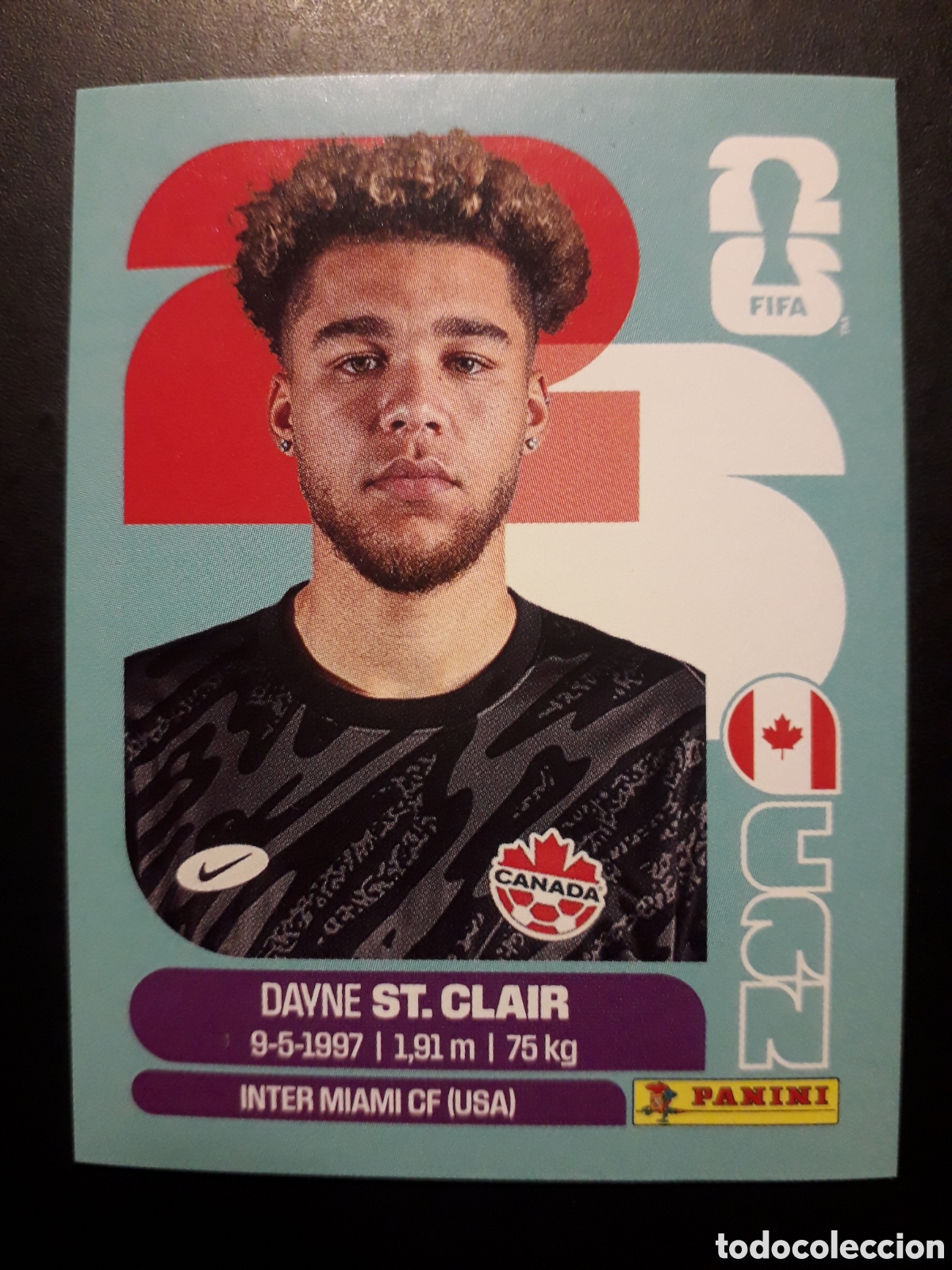 Cromos de F&uacute;tbol: ST CLAIR CANAD&Aacute; CAN 2 MUNDIAL F&Uacute;TBOL 2026 FIFA WORLD CUP PANINI SIN PEGAR PEDIDO M&Iacute;NIMO 3&euro;