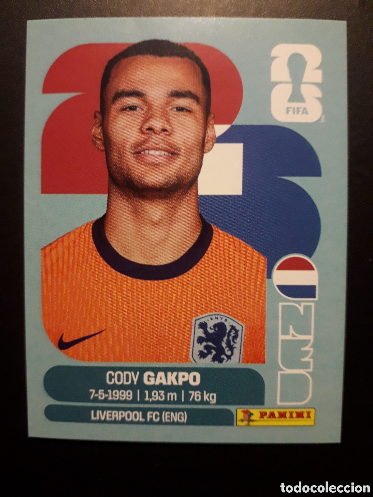 Cromos de F&uacute;tbol: GAKPO HOLANDA/PA&Iacute;SES BAJOS NED 20 MUNDIAL F&Uacute;TBOL 2026 FIFA WORLD CUP PANINI SIN PEG PEDIDO M&Iacute;NIMO 3&euro;