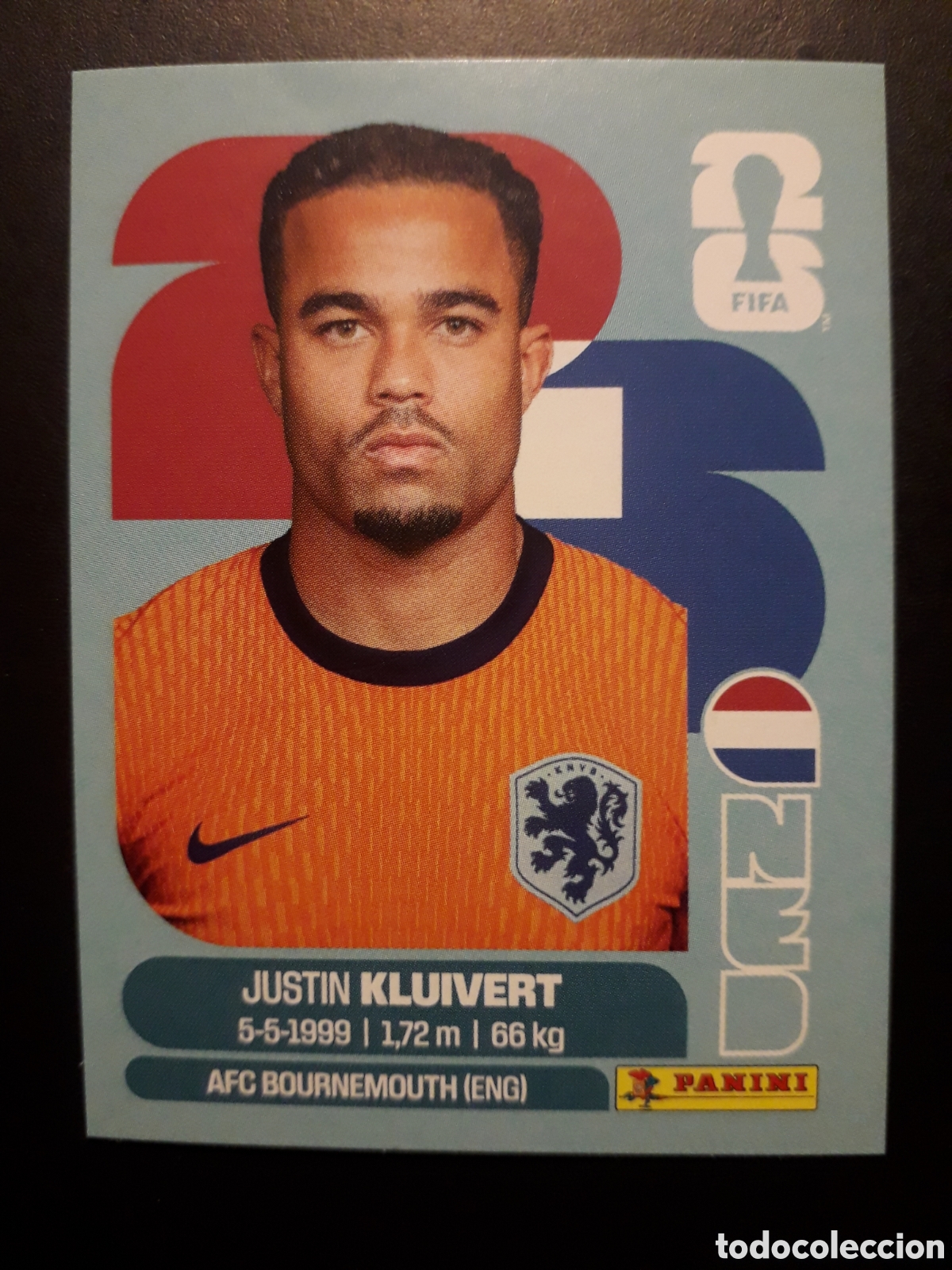 Cromos de F&uacute;tbol: KLUIVERT HOLANDA/PA&Iacute;SES BAJOS NED 16 MUNDIAL F&Uacute;TBOL 2026 FIFA WORLD CUP PANINI PEDIDO M&Iacute;NIMO 3&euro;