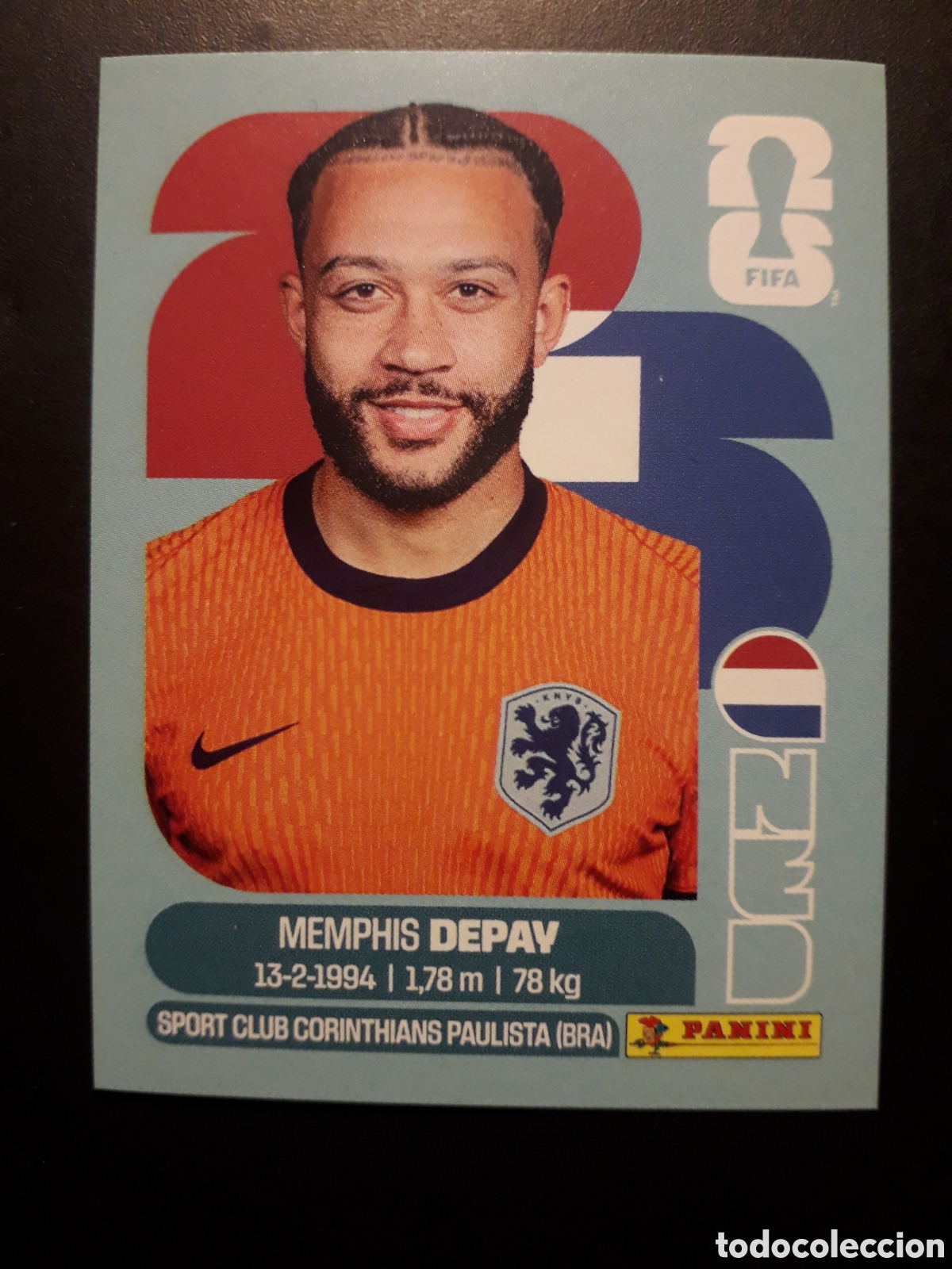 Cromos de F&uacute;tbol: DEPAY HOLANDA/PA&Iacute;SES BAJOS NED 17 MUNDIAL F&Uacute;TBOL 2026 FIFA WORLD CUP PANINI SIN PEG PEDIDO M&Iacute;NIMO 3&euro;