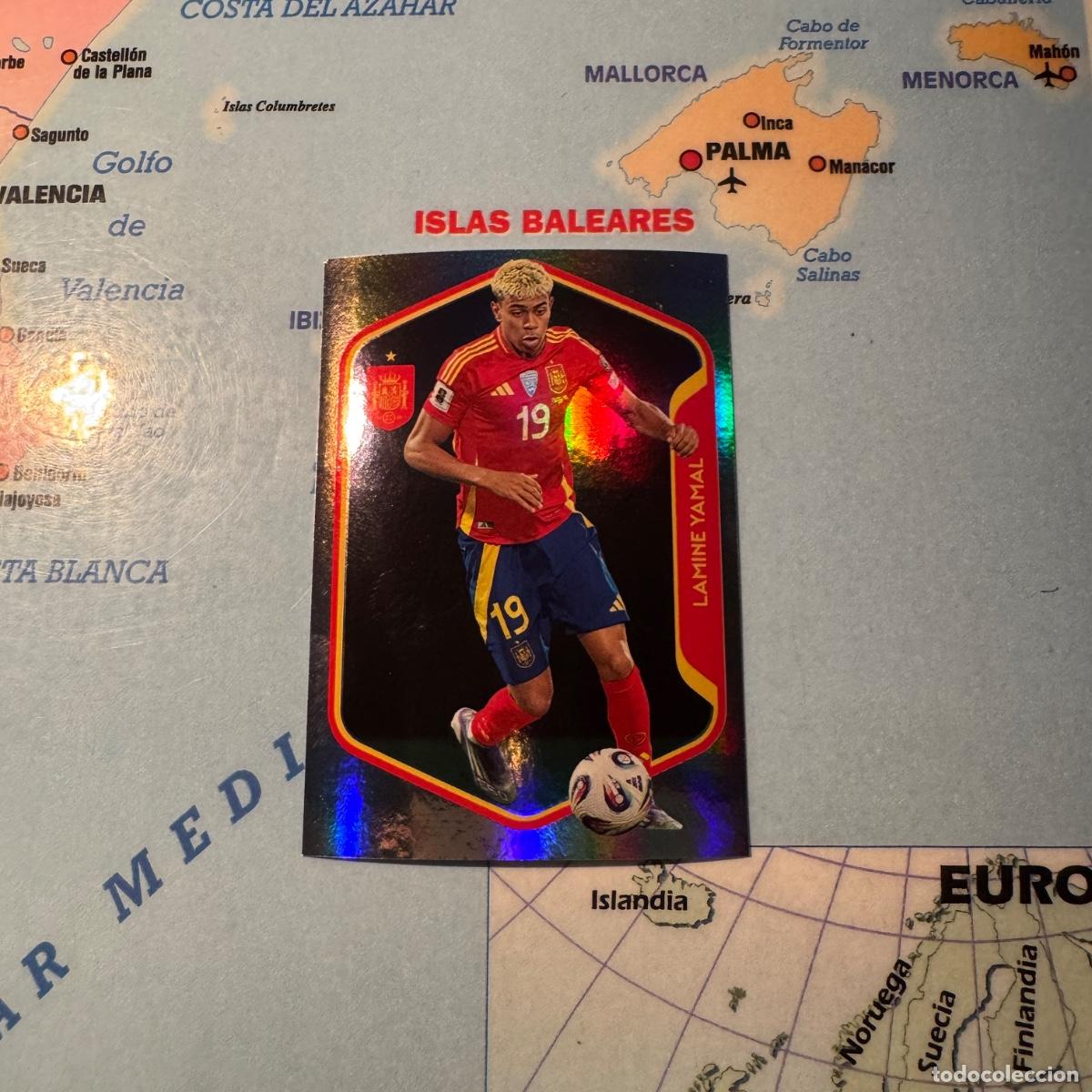 Cromos de F&uacute;tbol: Lamine Yamal n&uacute;mero 50 la selecci&oacute;n espa&ntilde;ola &ldquo;Espa&ntilde;a 2026&rdquo; del Carrefour 2026