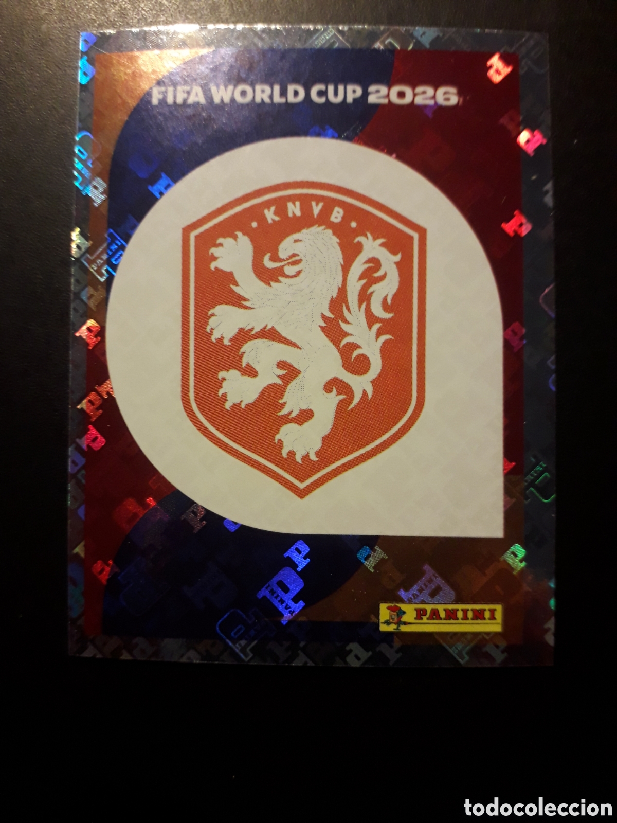 Cromos de F&uacute;tbol: ESCUDO HOLANDA/PA&Iacute;SES BAJOS NED 1 MUNDIAL F&Uacute;TBOL 2026 FIFA WORLD CUP PANINI SIN PEG PEDIDO M&Iacute;NIMO 3&euro;