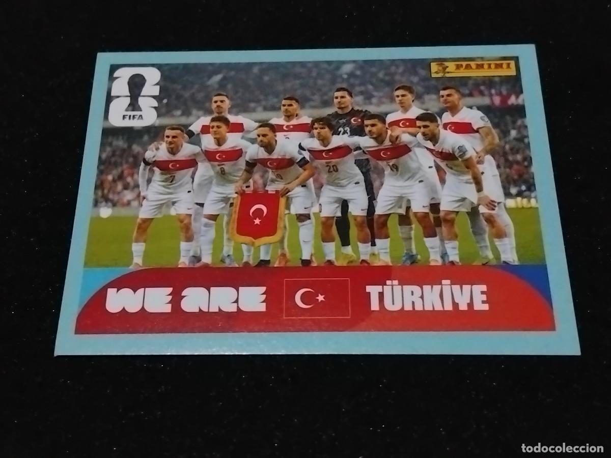 Cromos de F&uacute;tbol: WE ARE T&Uuml;RKIYE - TUR 13 - SELECCI&Oacute;N - PANINI FIFA WORLD CUP 2026 - MUNDIAL 2026 STICKER TURQUIA
