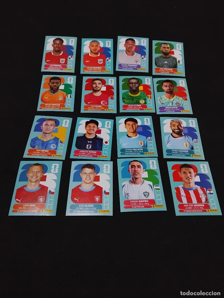 Cromos de F&uacute;tbol: 16 CROMOS MUNDIAL 2026 - LOTE DE 16 CROMOS VARIADOS - PANINI FIFA WORLD CUP 2026 - MUNDIAL 2026 26