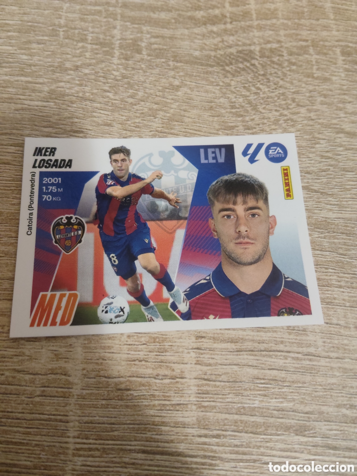 Fu&szlig;ball-Sticker: Iker Losada coloca Levante liga 2025 2026 25 26 ediciones este