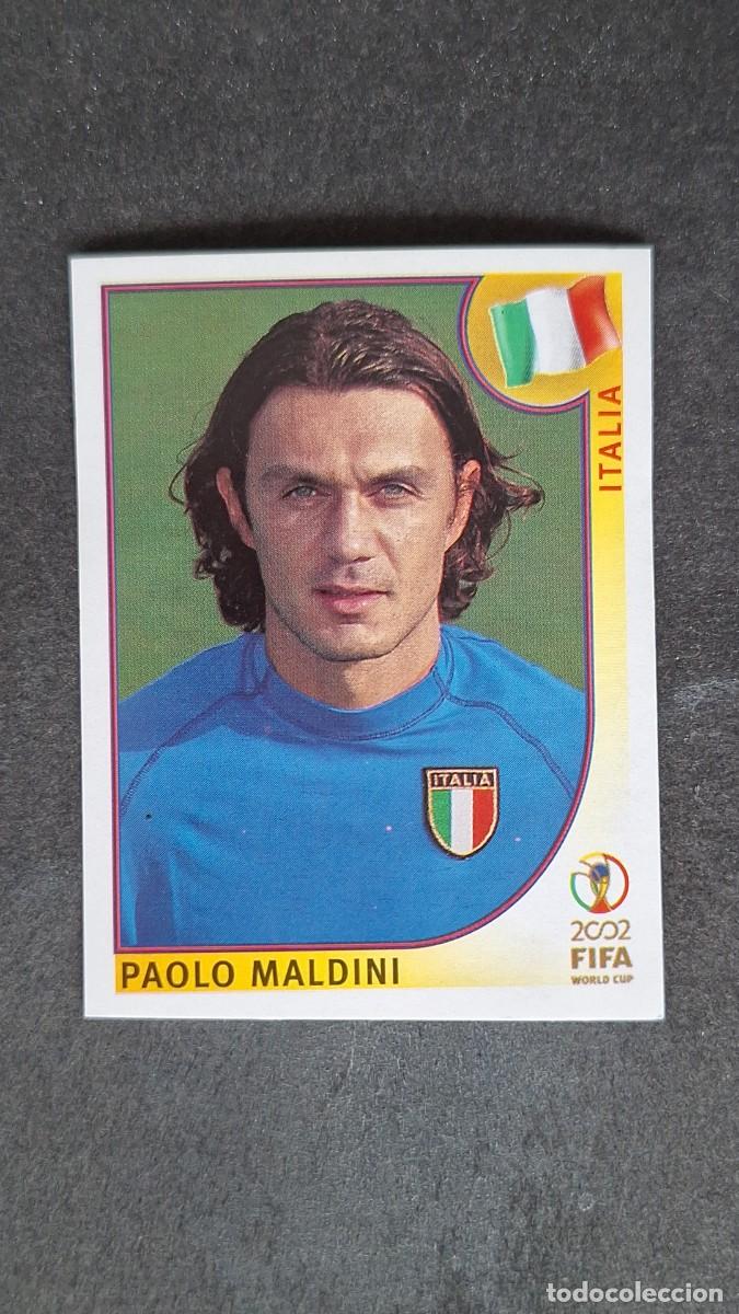 Fu&szlig;ball-Sticker: L2 MALDINI SELECCION ITALIA 460 MUNDIAL KOREA Y JAPON 2002 PANINI NUNCA PEGADO SIN PEGAR