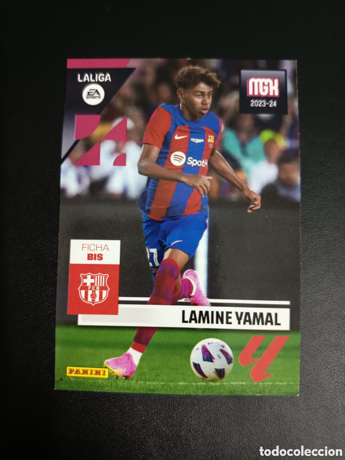 Fu&szlig;ball-Sticker: LAMINE YAMAL 108 BIS MEGACRACKS 2023 2024 ROOKIE PARA PSA