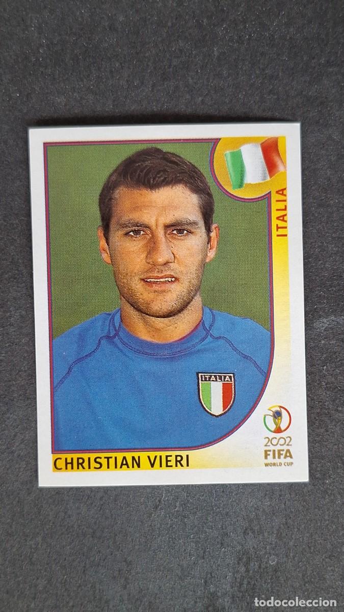 Cromos de F&uacute;tbol: L2 VIERI SELECCION ITALIA 473 MUNDIAL KOREA Y JAPON 2002 PANINI NUNCA PEGADO SIN PEGAR
