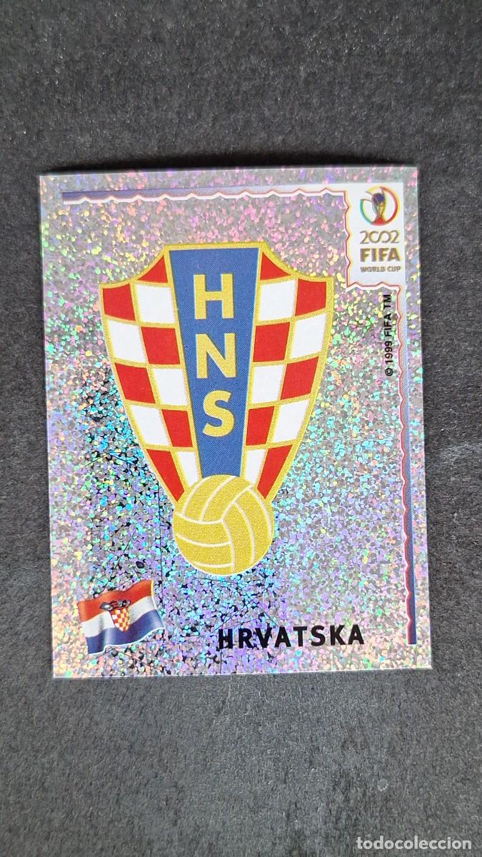 Cromos de F&uacute;tbol: L2 ESCUDO SELECCION CROACIA 476 MUNDIAL KOREA Y JAPON 2002 PANINI NUNCA PEGADO SIN PEGAR