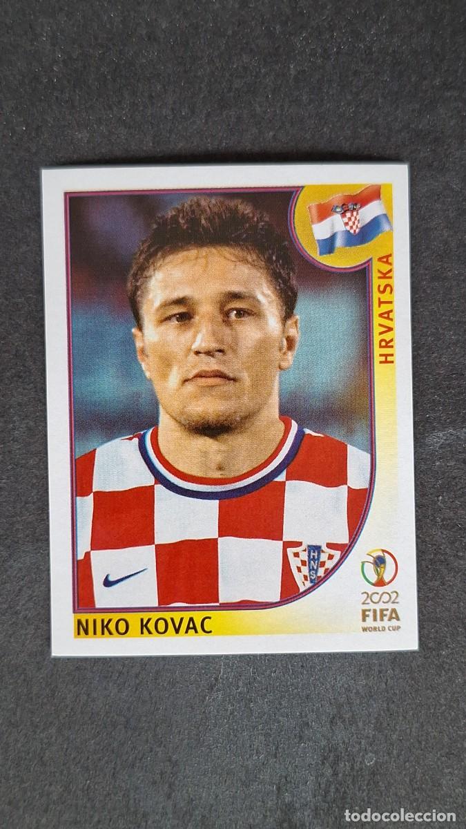 Cromos de F&uacute;tbol: L2 NIKO KOVAC SELECCION CROACIA 484 MUNDIAL KOREA Y JAPON 2002 PANINI NUNCA PEGADO SIN PEGAR