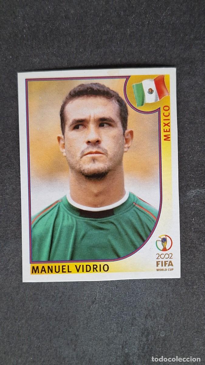 Cromos de F&uacute;tbol: L2 MANUEL VIDRIO SELECCION MEXICO 496 MUNDIAL KOREA Y JAPON 2002 PANINI NUNCA PEGADO SIN PEGAR