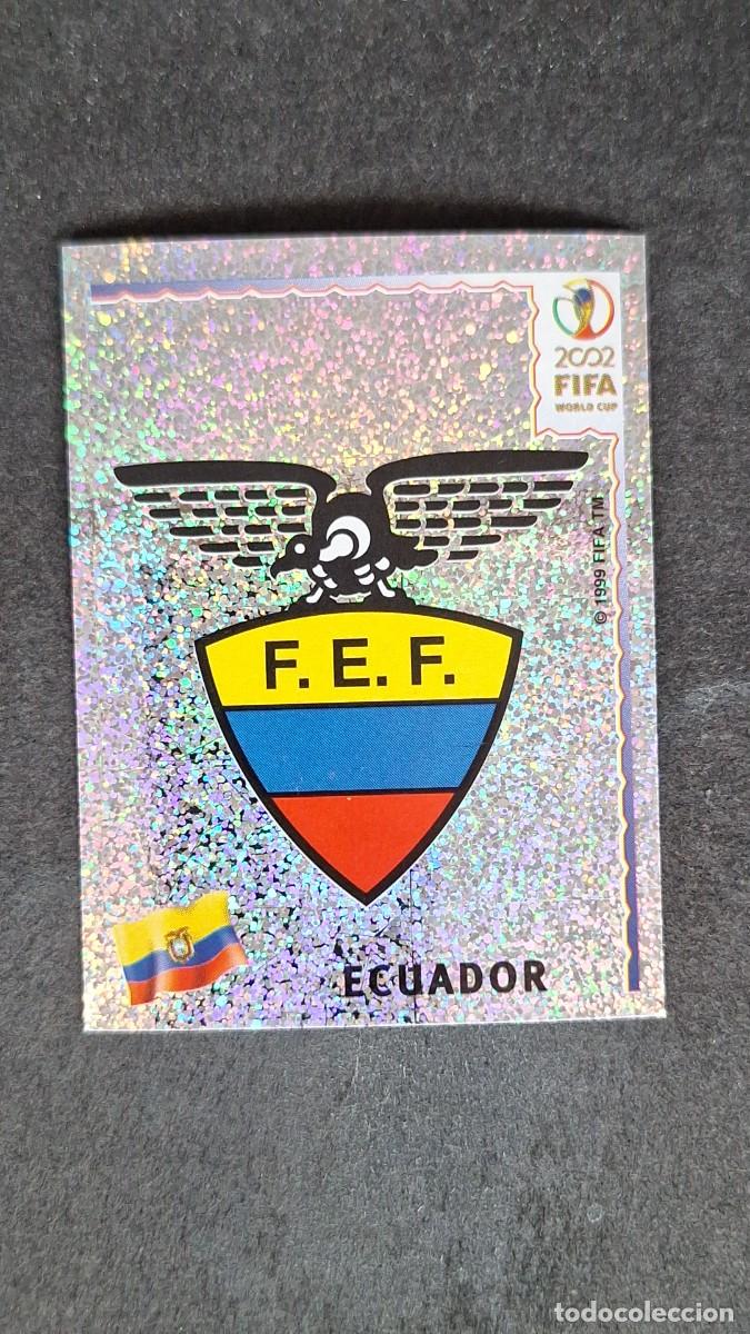 Cromos de F&uacute;tbol: L2 ESCUDO SELECCION ECUADOR 511 MUNDIAL KOREA Y JAPON 2002 PANINI NUNCA PEGADO SIN PEGAR