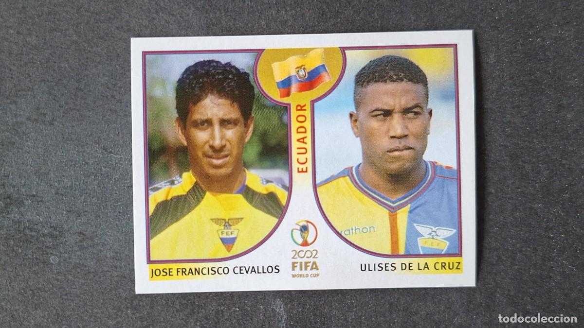 Cromos de F&uacute;tbol: L2 CEVALLOS - DE LA CRUZ SELECCION ECUADOR 512 MUNDIAL KOREA Y JAPON 2002 PANINI NUNCA PEGADO