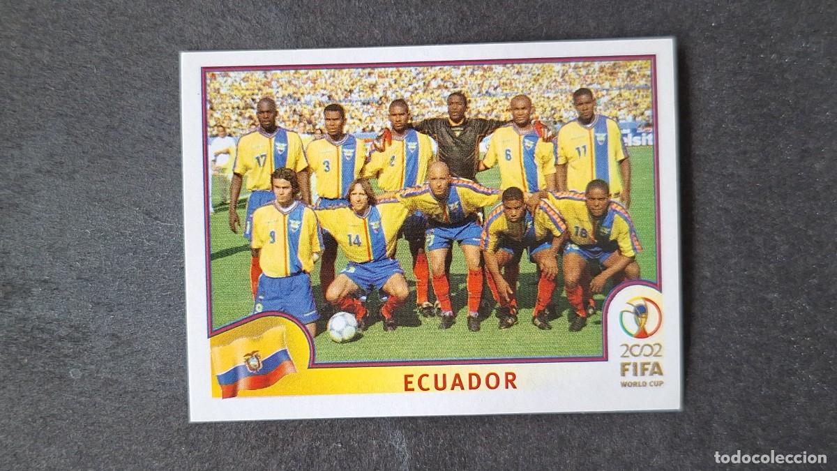 Cromos de F&uacute;tbol: L2 EQUIPO SELECCION ECUADOR 514 MUNDIAL KOREA Y JAPON 2002 PANINI NUNCA PEGADO