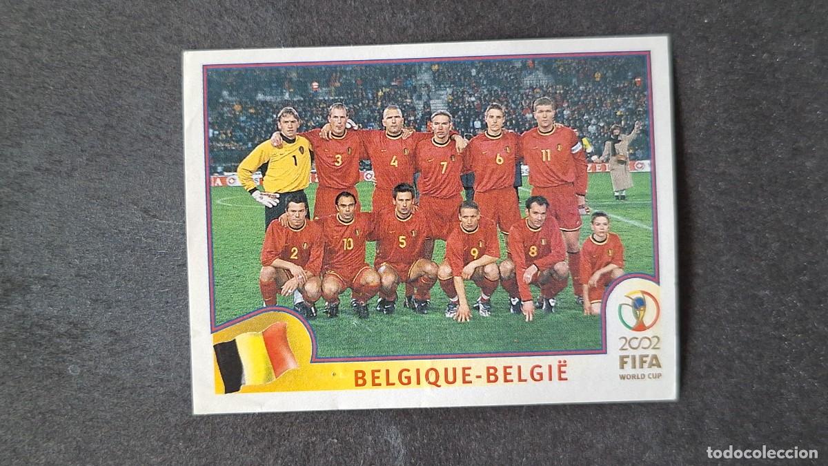 Cromos de F&uacute;tbol: L2 EQUIPO SELECCION BELGICA 549 MUNDIAL KOREA Y JAPON 2002 PANINI NUNCA PEGADO