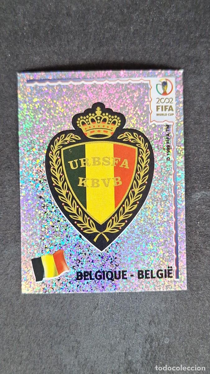 Cromos de F&uacute;tbol: L2 ESCUDO SELECCION BELGICA 550 MUNDIAL KOREA Y JAPON 2002 PANINI NUNCA PEGADO