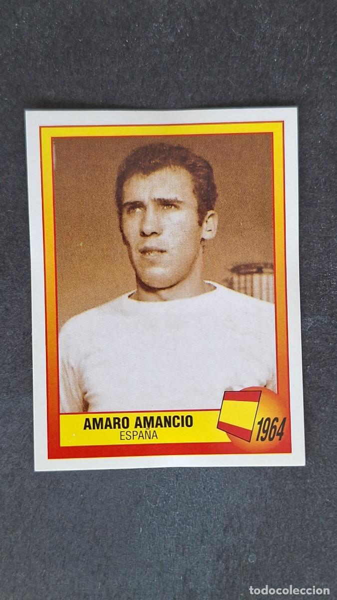 Cromos de F&uacute;tbol: L2 AMARO AMANCIO SELECCION ESPA&Ntilde;A 1964 4 EUROCOPA 1996 EURO 96 PANINI NUNCA PEGADO SIN PEGAR