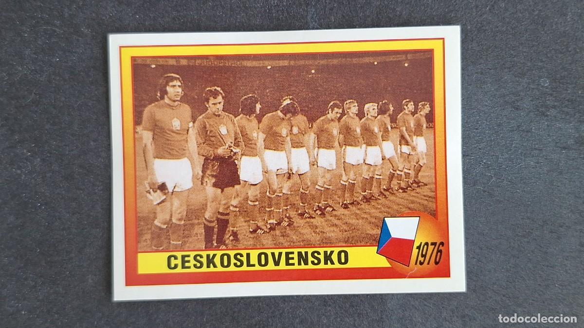 Cromos de F&uacute;tbol: L2 EQUIPO SELECCION CHECOSLOVAQUIA 1976 9 EUROCOPA 1996 EURO 96 PANINI NUNCA PEGADO SIN PEGAR