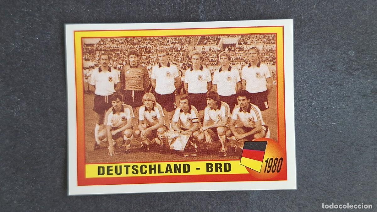 Cromos de F&uacute;tbol: L2 EQUIPO SELECCION ALEMANIA BRD 1980 12 EUROCOPA 1996 EURO 96 PANINI NUNCA PEGADO SIN PEGAR