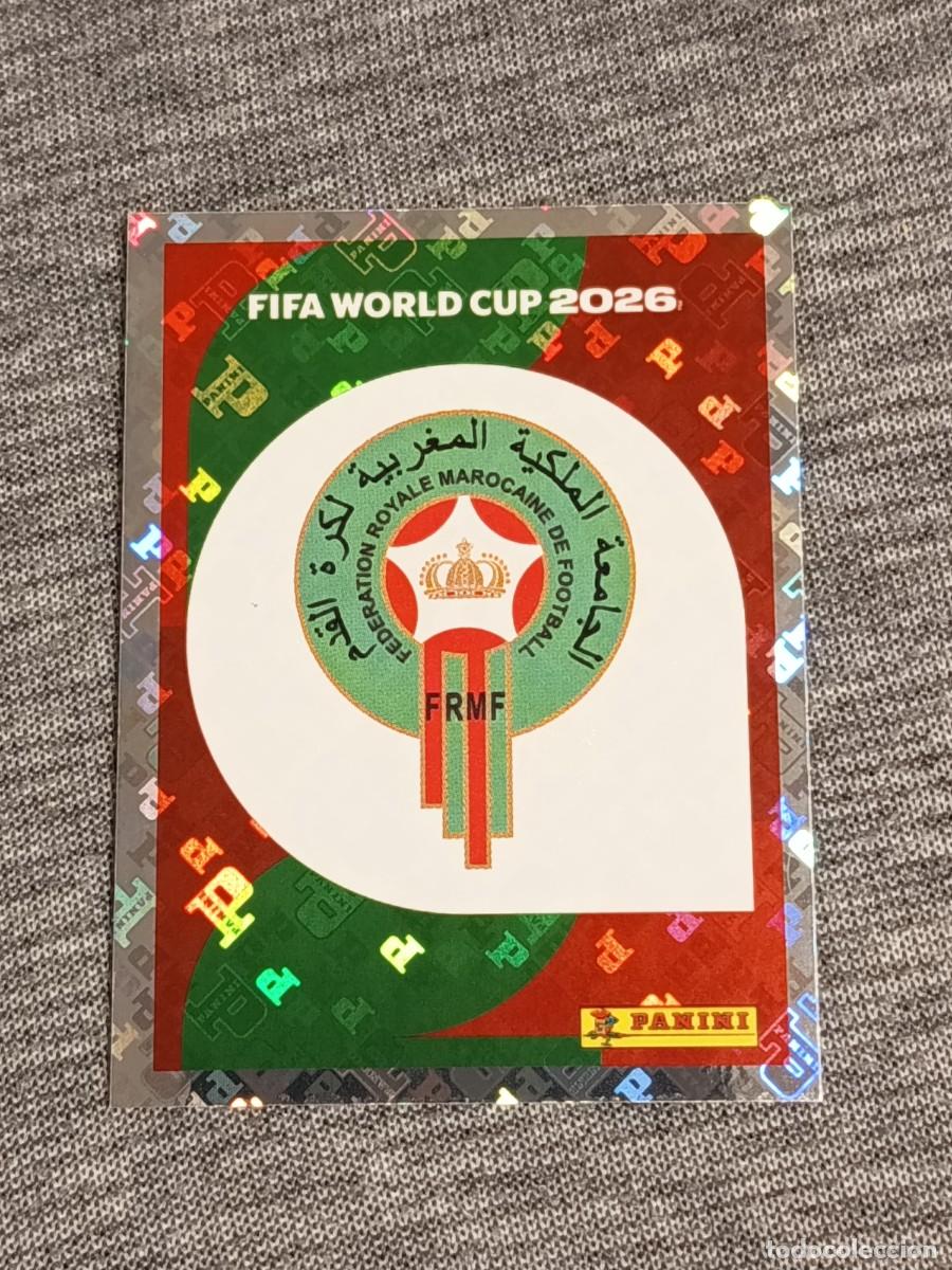 Cromos de F&uacute;tbol: ESCUDO MARRUECOS MAR 1 STICKER MUNDIAL 2026 PANINI FIFA WORLD CUP NUEVO