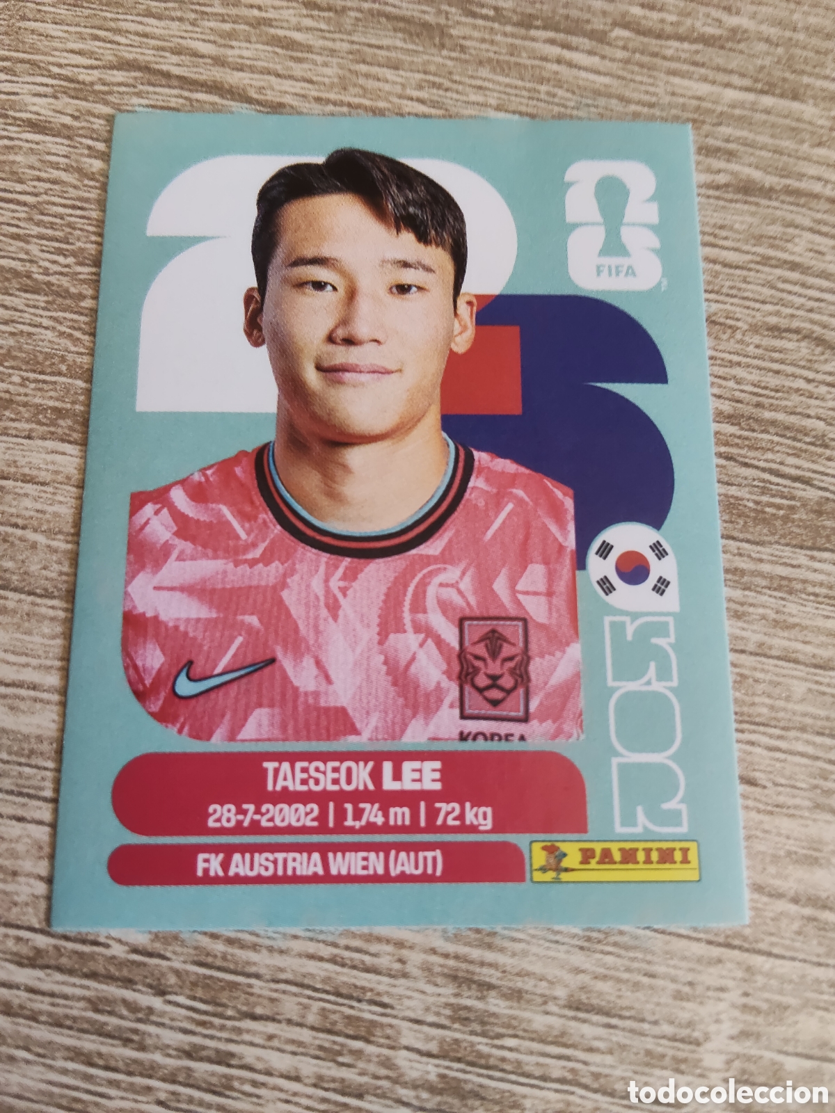 Cromos de F&uacute;tbol: Panini mundial 2026 Kor 8 Taeseok Lee Corea del Sur