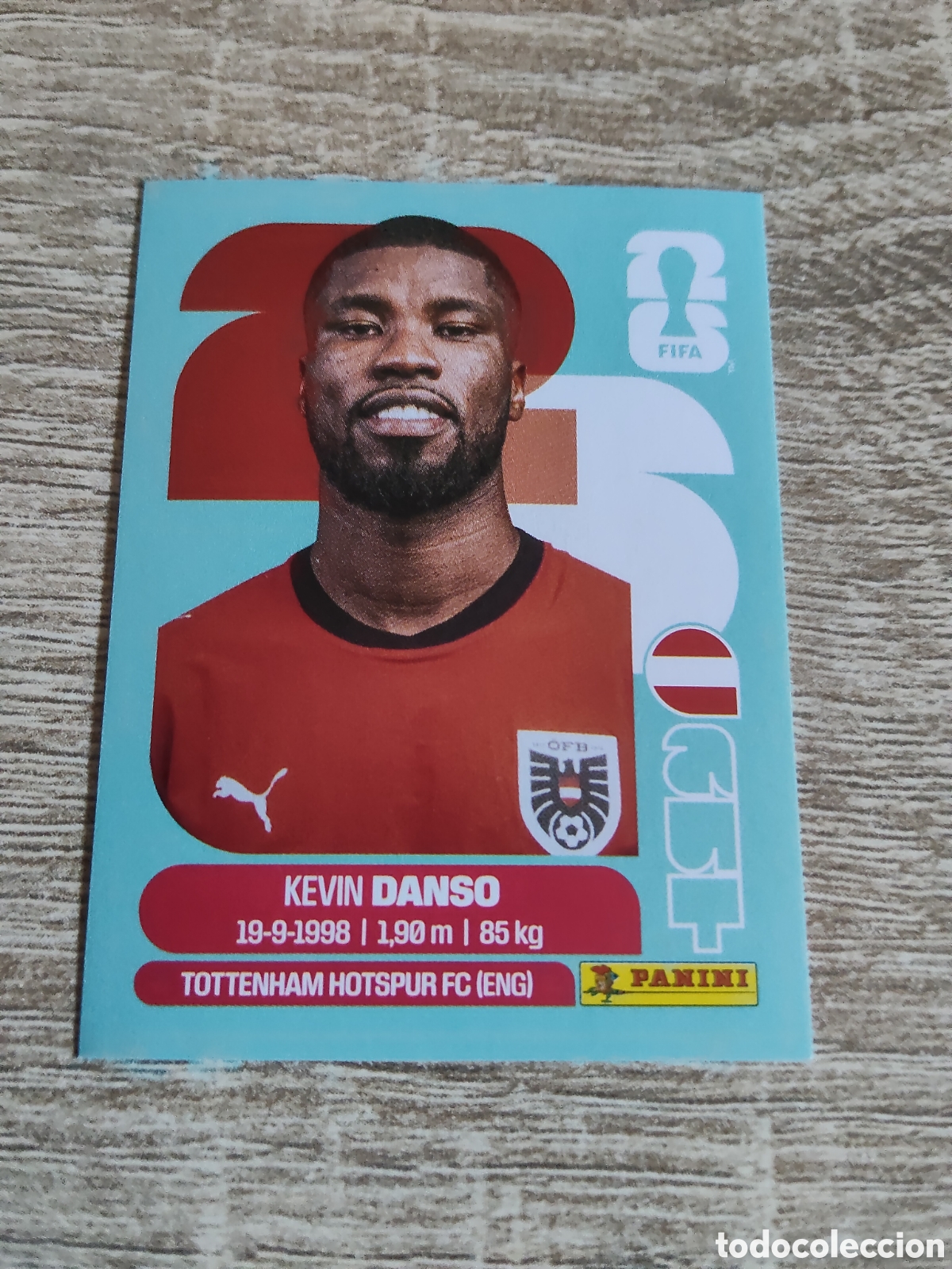 Cromos de F&uacute;tbol: Panini mundial 2026 AUT 5 Kevin Danso Austria