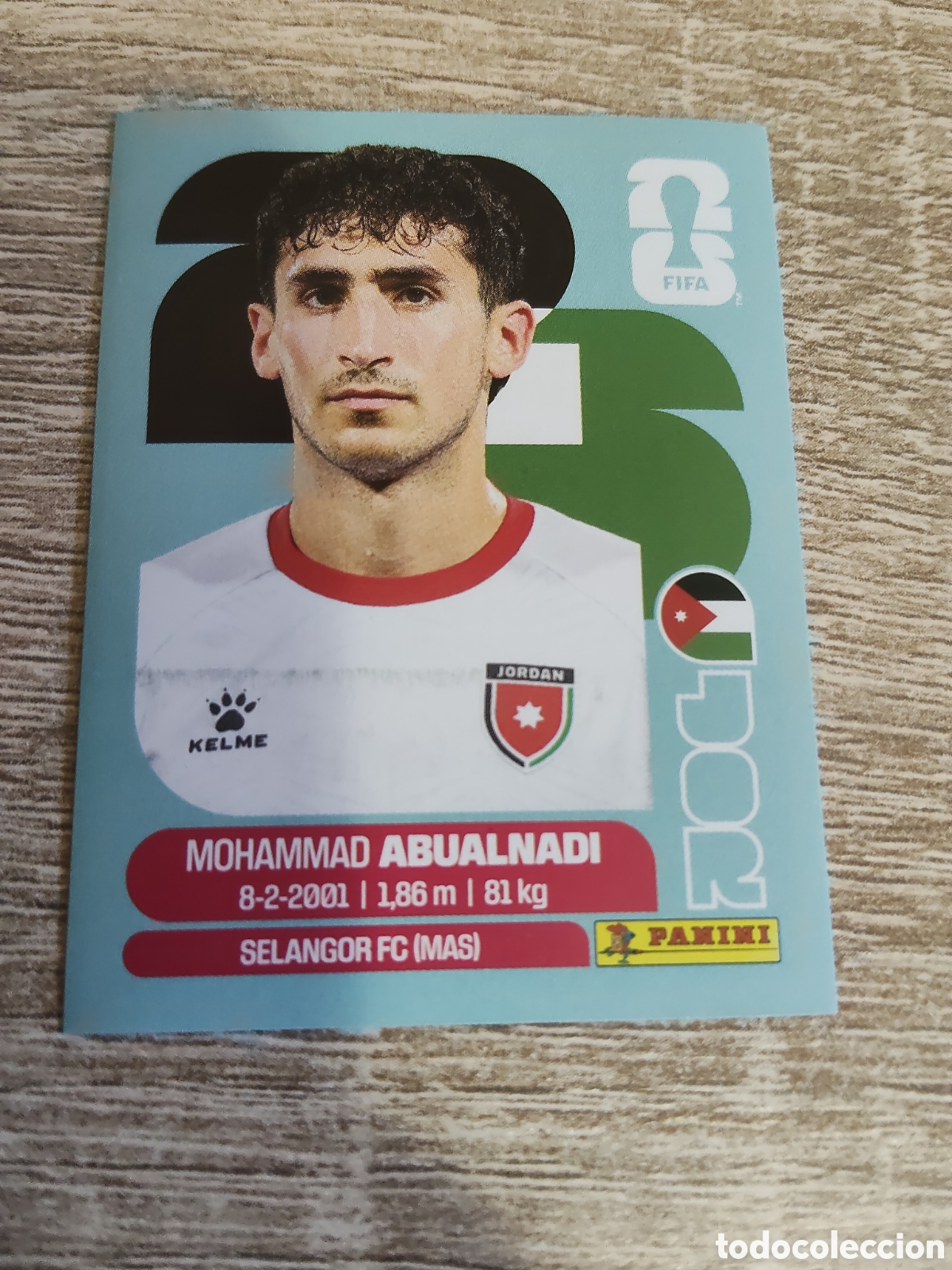 Cromos de F&uacute;tbol: Panini mundial 2026 JOR 8 Mohammad Abualnadi Jordania