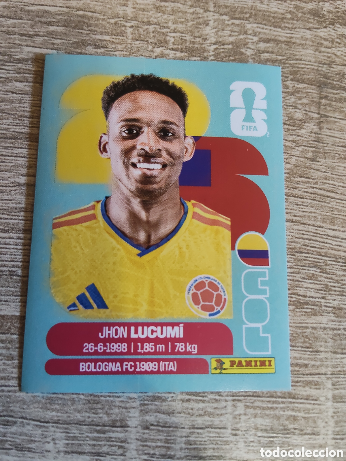 Cromos de F&uacute;tbol: Panini mundial 2026 COL 8 Jhon Lucumi Colombia