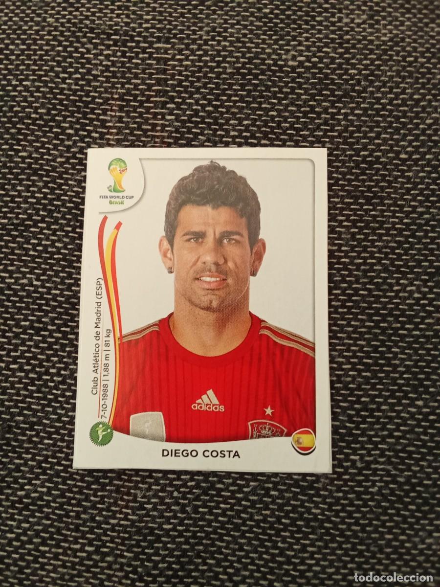 Cromos de F&uacute;tbol: 126 x diego costa Espa&ntilde;a ampliaci&oacute;n FIFA world CUP 2014 brasil
