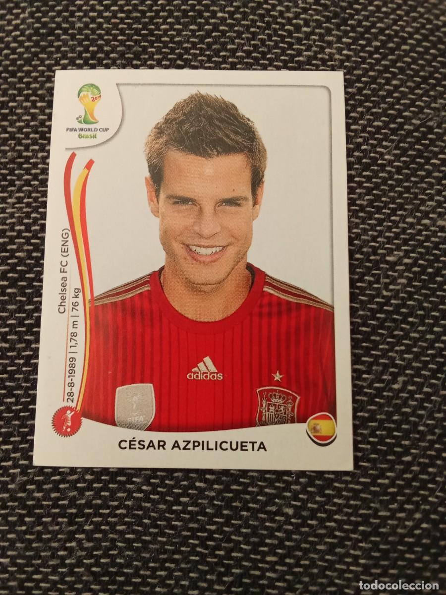 Cromos de F&uacute;tbol: 114x Azpilicueta Espa&ntilde;a ampliaci&oacute;n FIFA world CUP 2014 brasil