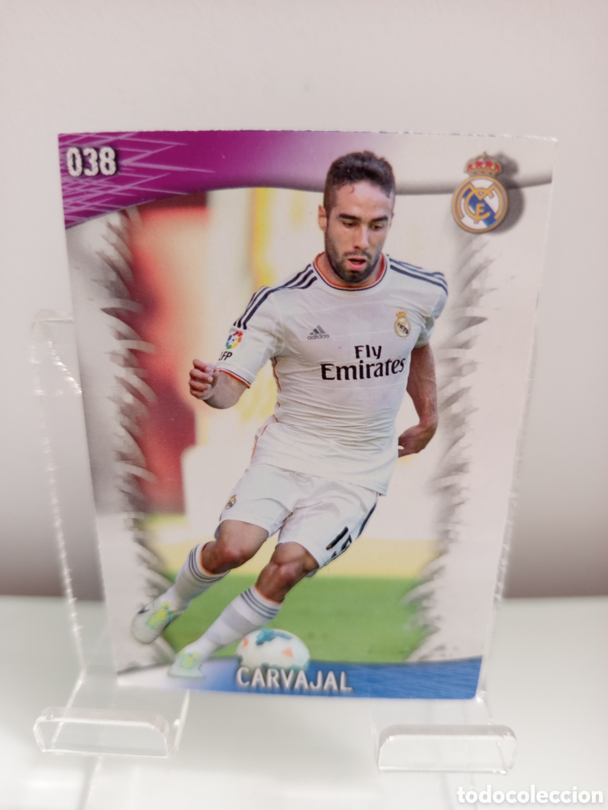 Cromos de F&uacute;tbol: ❇️ CROMO CARD ⚽ CARVAJAL REAL MADRID 38 FICHAS LIGA QUIZ GAME 2014 13 14 2013 2014 MUNDICROMO ❇️