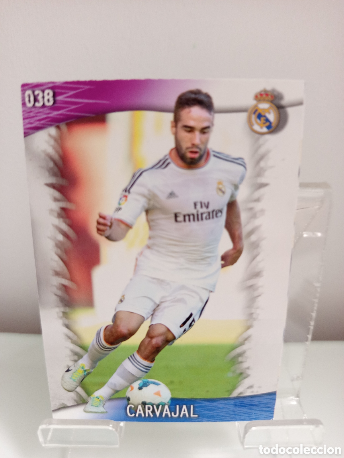 Cromos de F&uacute;tbol: ❇️ CROMO CARD ⚽ CARVAJAL REAL MADRID 38 FICHAS LIGA QUIZ GAME 2014 13 14 2013 2014 MUNDICROMO ❇️