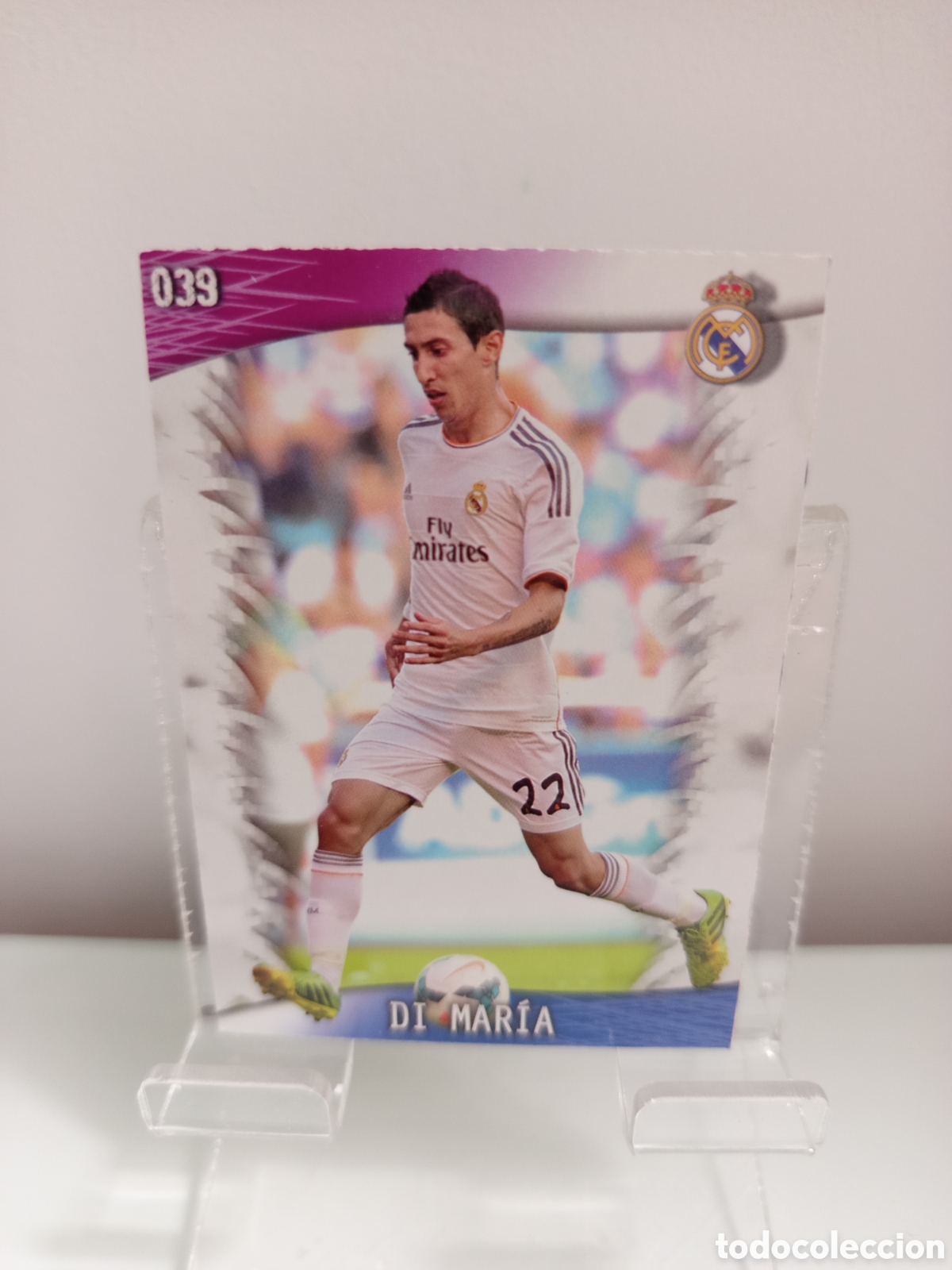 Cromos de F&uacute;tbol: ❇️ CROMO CARD ⚽ DI MAR&Iacute;A REAL MADRID 39 FICHAS LIGA QUIZ GAME 2014 13 14 2013 2014 MUNDICROMO ❇️