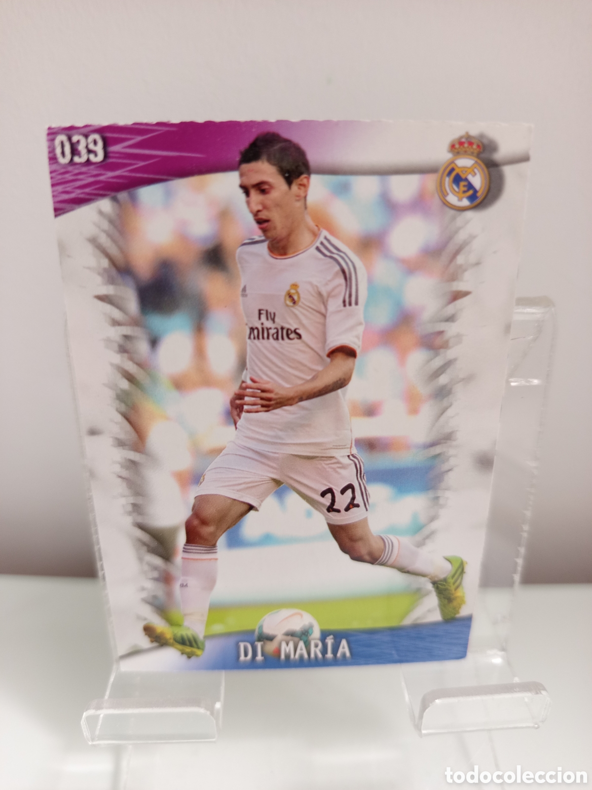 Cromos de F&uacute;tbol: ❇️ CROMO CARD ⚽ DI MAR&Iacute;A REAL MADRID 39 FICHAS LIGA QUIZ GAME 2014 13 14 2013 2014 MUNDICROMO ❇️