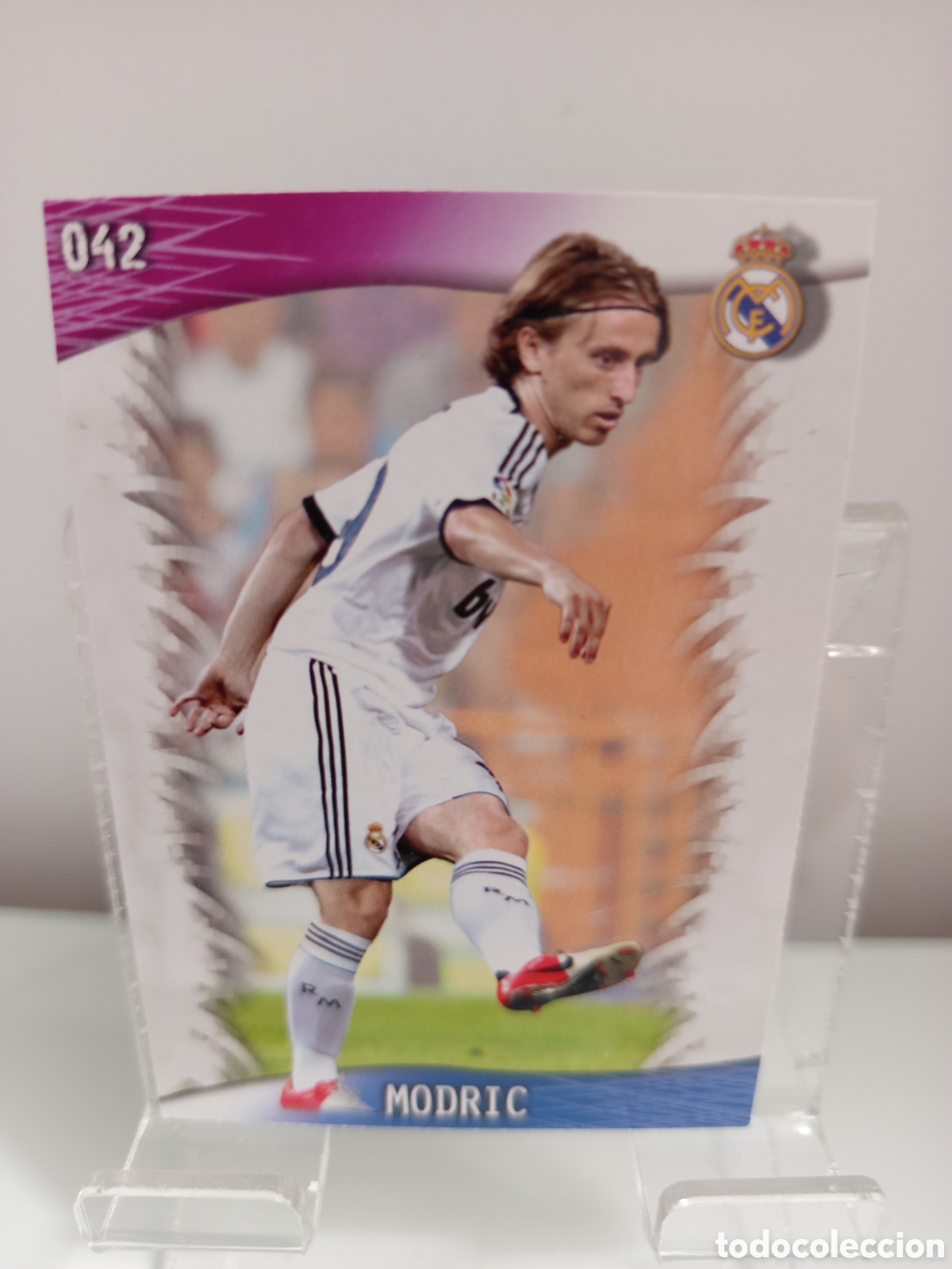 Fu&szlig;ball-Sticker: ❇️ CROMO CARD ⚽ MODRIC REAL MADRID 42 FICHAS LIGA QUIZ GAME 2014 13 14 2013 2014 MUNDICROMO ❇️
