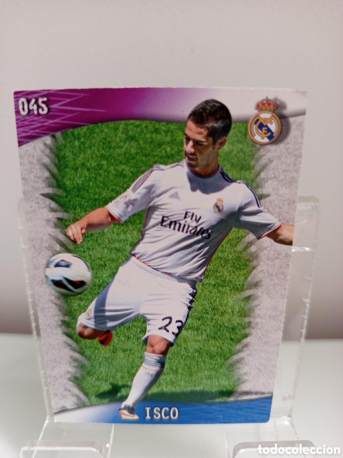 Football Stickers: ❇️ CROMO CARD ⚽ ISCO REAL MADRID 45 FICHAS LIGA QUIZ GAME 2014 13 14 2013 2014 MUNDICROMO ❇️