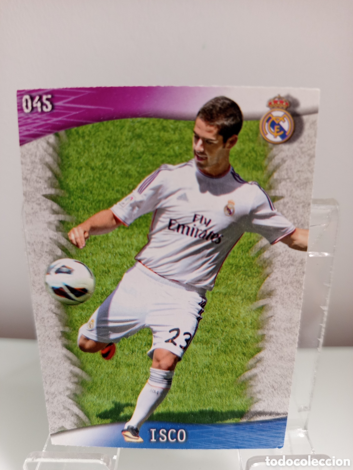 Football Stickers: ❇️ CROMO CARD ⚽ ISCO REAL MADRID 45 FICHAS LIGA QUIZ GAME 2014 13 14 2013 2014 MUNDICROMO ❇️
