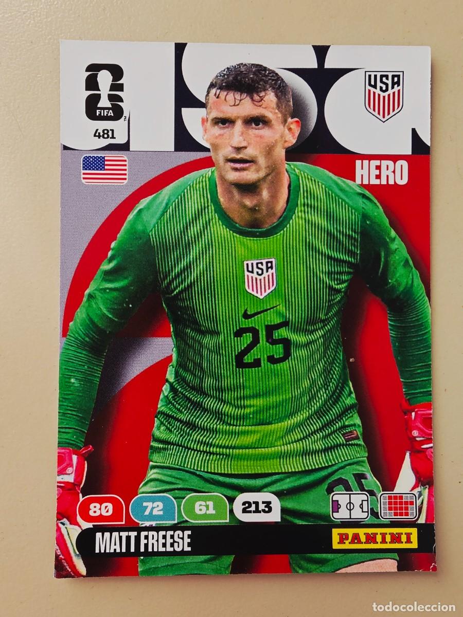 Cromos de Futebol: 481 Matt Freese, Hero, Estados Unidos, Adrenalyn XL Fifa World Cup 2026 Mundial 26