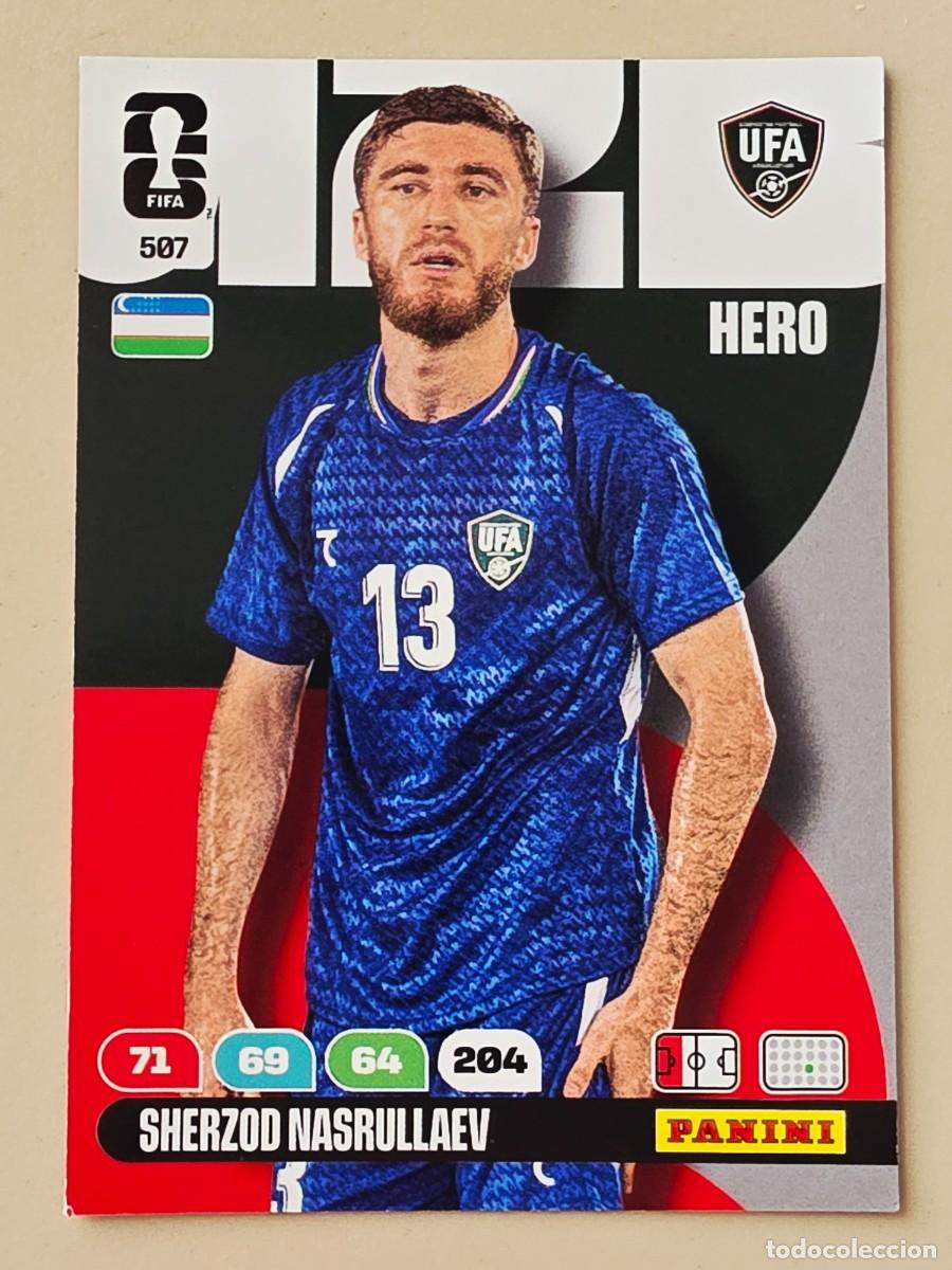 Cromos de Futebol: 507 Sherzod Nasrullaev, Hero, Uzbekist&aacute;n, Adrenalyn XL Fifa World Cup 2026, Mundial 26