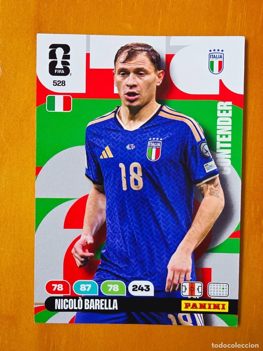 Cromos de Futebol: 528 Nicol&ograve; Barella, Contender, Italia, Panini Adrenalyn XL Fifa World Cup 2026 Mundial 26