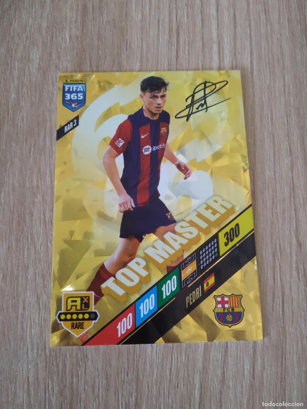 Cromos de Futebol: RAR 3 PEDRI BARCELONA BAR&Ccedil;A TOP MASTER CROMO FUTBOL PANINI ADRENALYN 2023-2024 FIFA 365 23-24