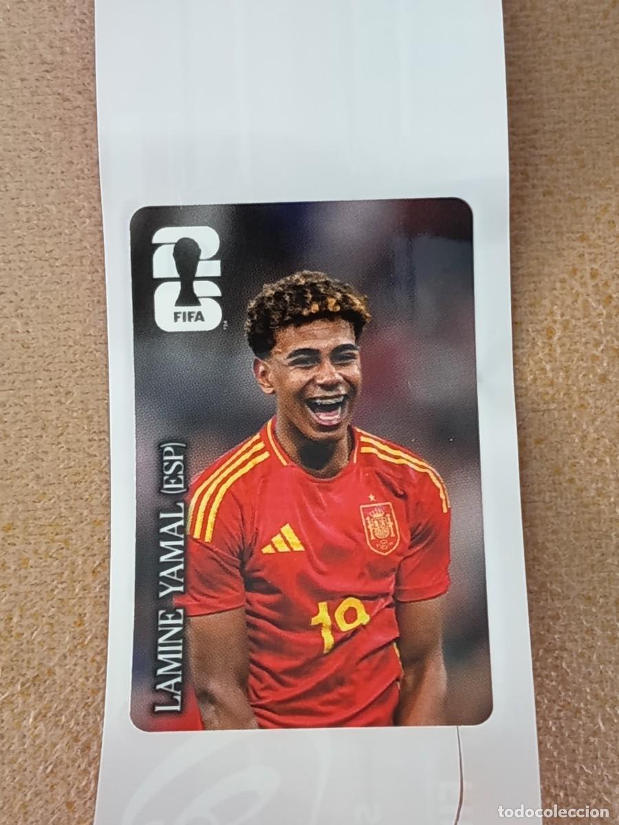 Cromos de F&uacute;tbol: LAMINE YAMAL STICKER PROMOCION COCA COLA MUNDIAL 2026 PANINI FIFA WORLD CUP NUEVO