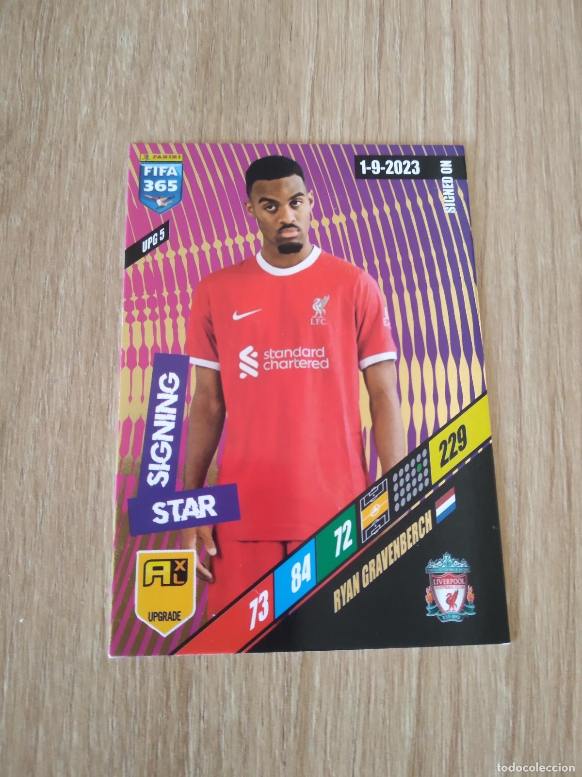 Cromos de F&uacute;tbol: UPG 5 RYAN GRAVENBERCH LIVERPOOL CROMO FUTBOL PANINI ADRENALYN 2023-2024 FIFA 365 23-24