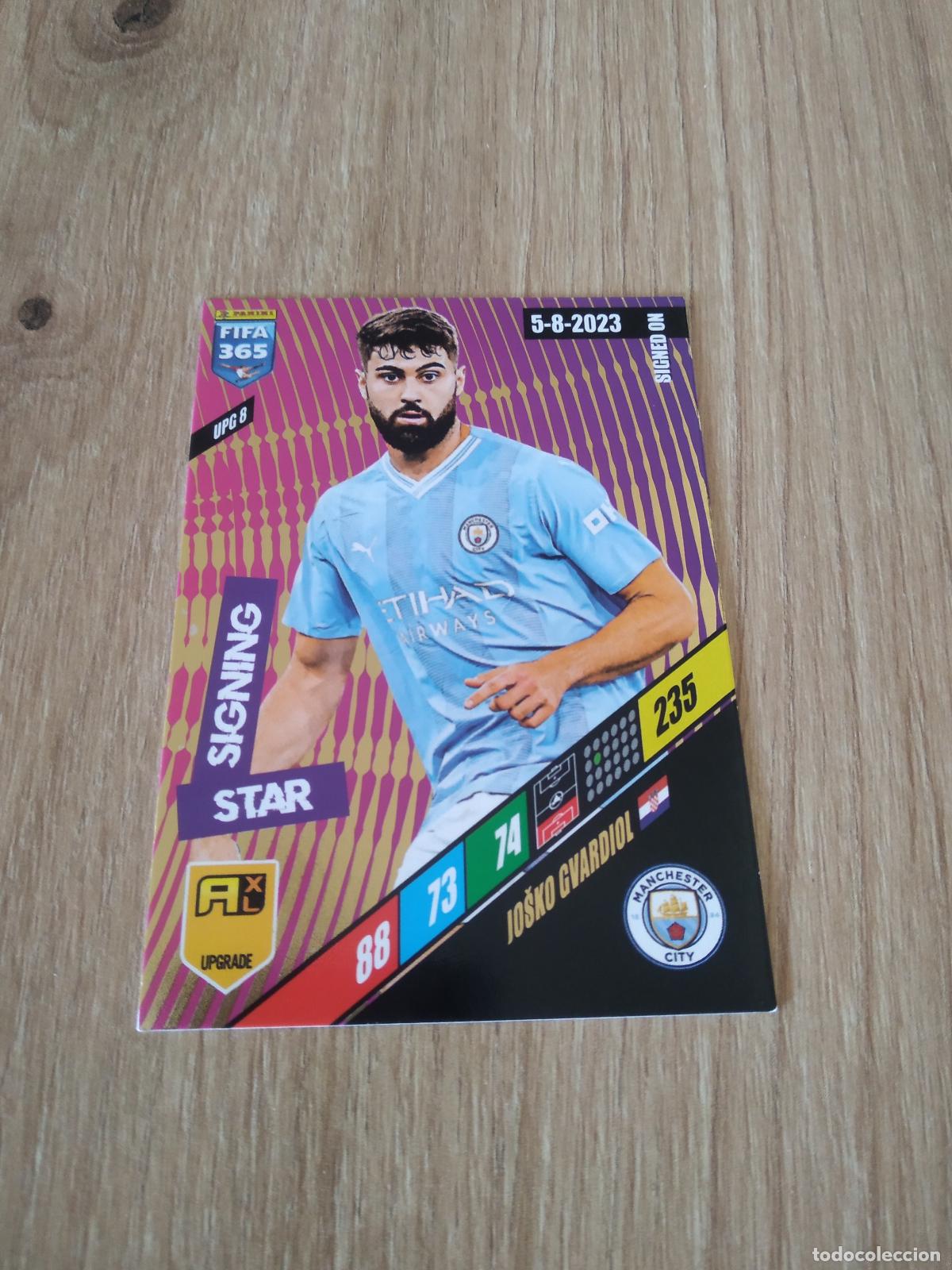 Cromos de F&uacute;tbol: UPG 8 GVARDIOL MANCHESTER CITY CROMO FUTBOL PANINI ADRENALYN 2023-2024 FIFA 365 23-24