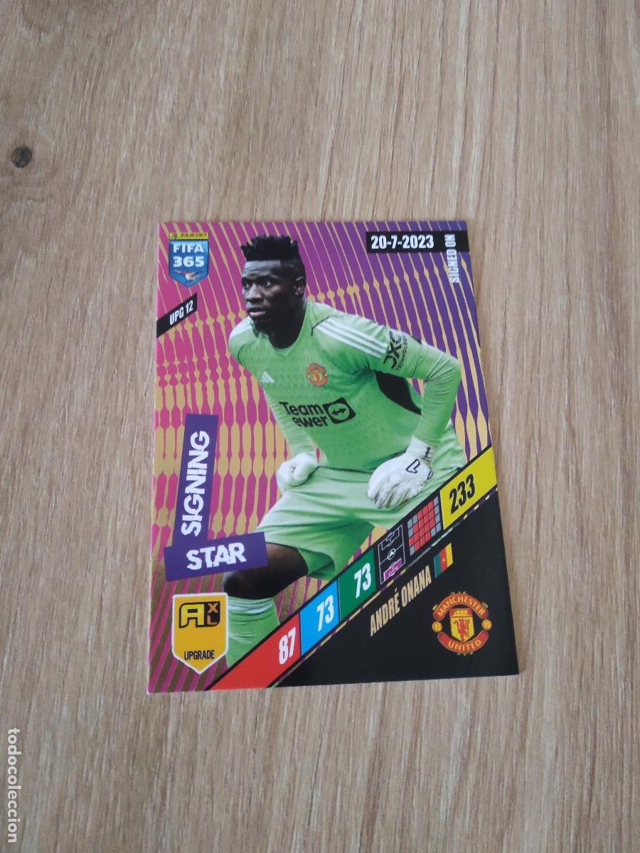 Cromos de F&uacute;tbol: UPG 12 ONANA MANCHESTER UNITED CROMO FUTBOL PANINI ADRENALYN 2023-2024 FIFA 365 23-24