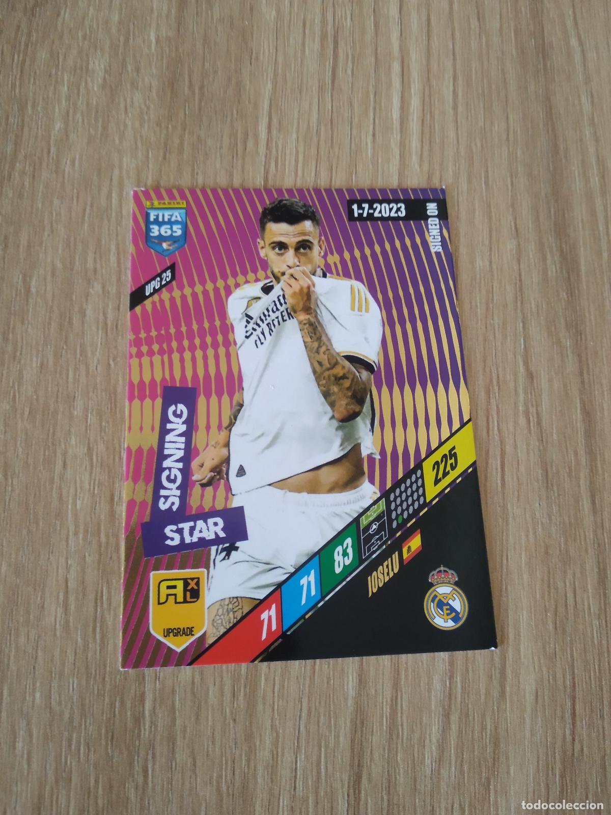 Cromos de F&uacute;tbol: UPG 25 JOSELU REAL MADRID CROMO FUTBOL PANINI ADRENALYN 2023-2024 FIFA 365 23-24