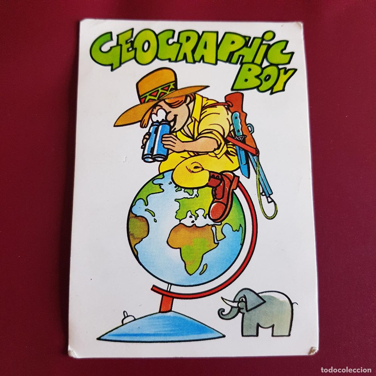 Cromos de F&uacute;tbol: PANINI - FANTASTICKERS - GEOGRAPHIC BOY - NUNCA PEGADO