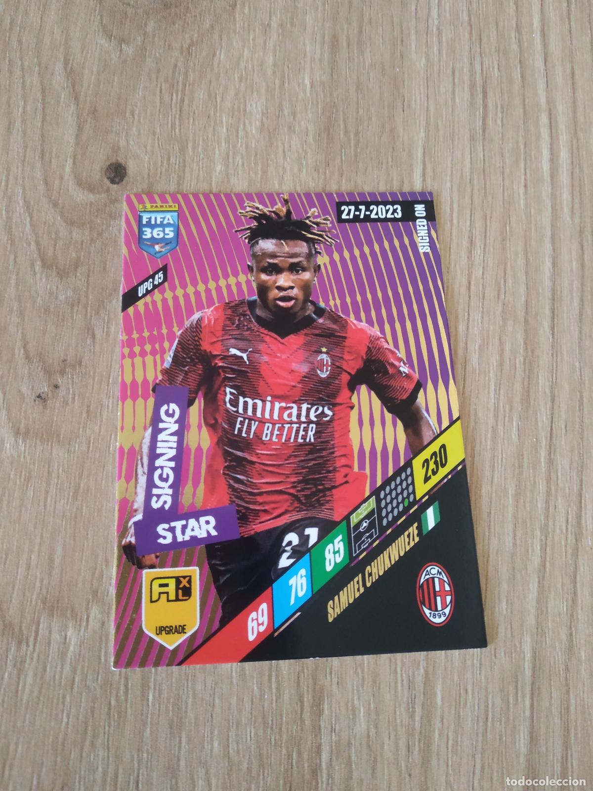 Cromos de F&uacute;tbol: UPG 45 CHUKWUEZE AC MILAN CROMO FUTBOL PANINI ADRENALYN 2023-2024 FIFA 365 23-24