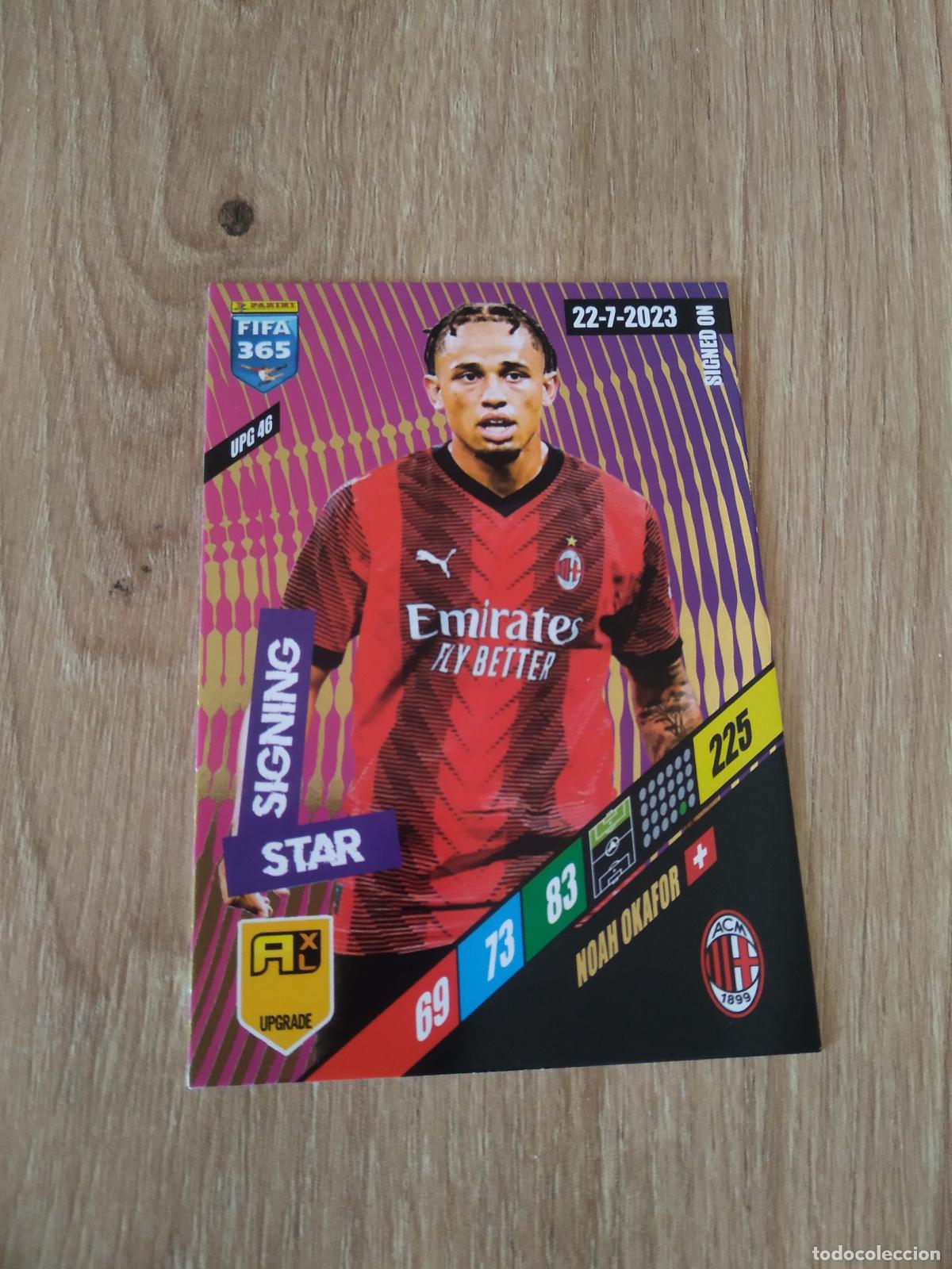 Cromos de F&uacute;tbol: UPG 46 NOAH OKAFOR AC MILAN CROMO FUTBOL PANINI ADRENALYN 2023-2024 FIFA 365 23-24